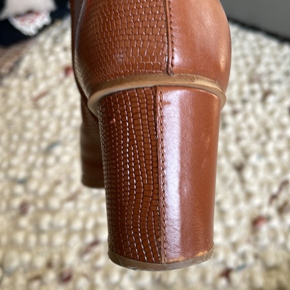 Maison Martin Margiela MM6 brown snakeskin ankle boots, Sz 36 EU/6 US - Picture 7 of 8